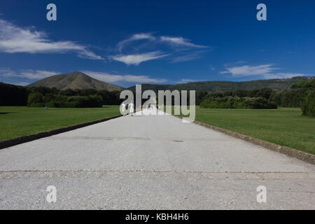 Caserta, Italien, 14. August 2014: caserta Royal Palace, dem größten Park. im Jahr 1997, der Palast wurde von der Unesco zum Stockfoto