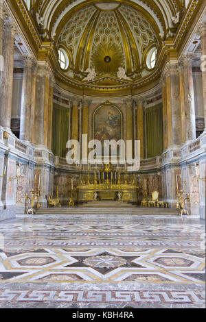 Caserta, Italien, 14. August 2014: Königliche Pfalzkapelle, vom italienischen Architekten Luigi Vanvitelli Ende 1700 projiziert Stockfoto