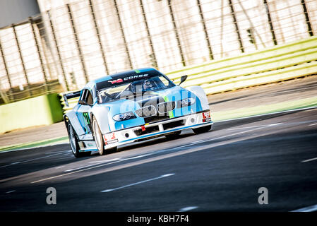 Vallelunga, Italien, 24. September 2017. Motorsport mitjet Auto auf gerader Start Finish Line Asphaltpiste während des Rennens Stockfoto