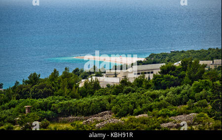 Zlatni Rat (Goldenes Horn) Strand, Insel Brac, Kroatien Stockfoto