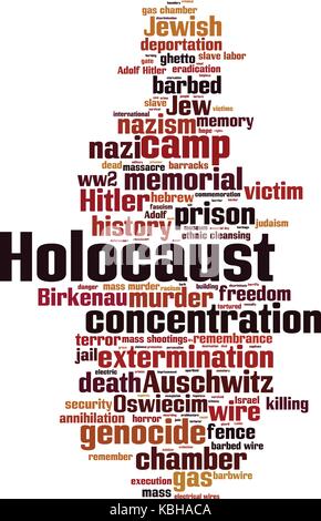 Holocaust cloud Konzept. Vector Illustration Stock Vektor