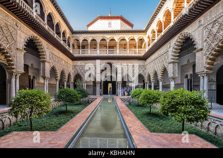 Real Alcazar in Sevilla Stockfoto