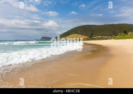 Blueys Beach in Pacific Palms in der Mitte der Nordküste von New South Wales an einem Frühlingstag, New South Wales, Australien Stockfoto