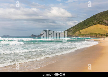 Blueys Beach in Pacific Palms in der Mitte der Nordküste von New South Wales an einem Frühlingstag, New South Wales, Australien Stockfoto