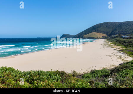 Blueys Beach bei Pacific Palms in der Mitte der Nordküste von New South Wales, Australien Stockfoto