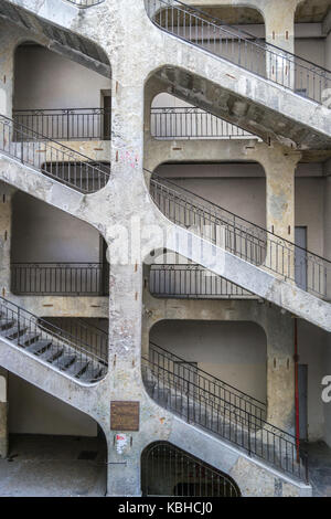 Cour des Voraces, Lyon, Frankreich Stockfoto
