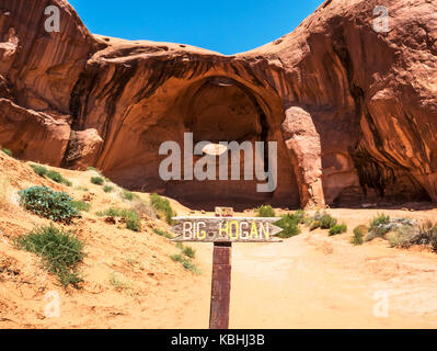 Big Hogan, eingeschränkten Bereich, Monument Valley - Arizona, USA Stockfoto