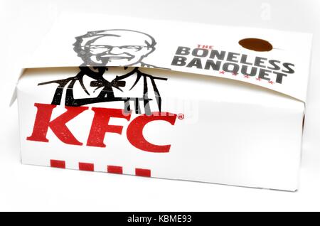 KFC ohne Knochen und Veranstaltungsräume, Stockfoto