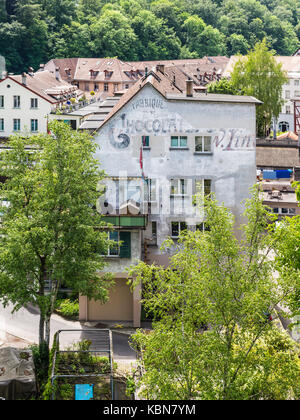 Bern, Schweiz - 26. Mai 2016: Die ursprüngliche Lindt Schokoladenfabrik in Bern, Schweiz. Lindt ist ein Schweizer chocolatier und Süßwaren Unternehmen fo Stockfoto