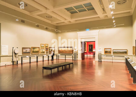 Australien Melbourne: Staatsbibliothek von Victoria Cowen Galerie. Ständige Ausstellung von viktorianischen Gemälden. Stockfoto