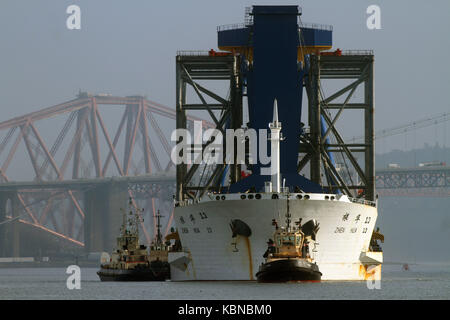 Goliath Kran am Fluss Forth Stockfoto