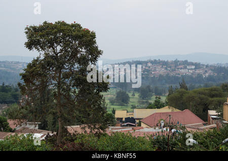 Wohnviertel in Kigali, Ruanda Stockfoto