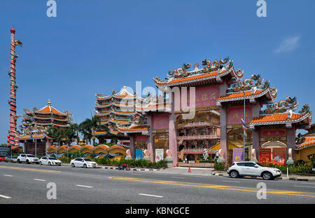 Chinesischer Tempel. Thepsathit Phra Kiti Chalerm chinesische Schrein. Bang Saen, Chonburi Thailand Südostasien Stockfoto