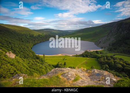 Lough Tay in den Wicklow Mountains, Irland Stockfoto