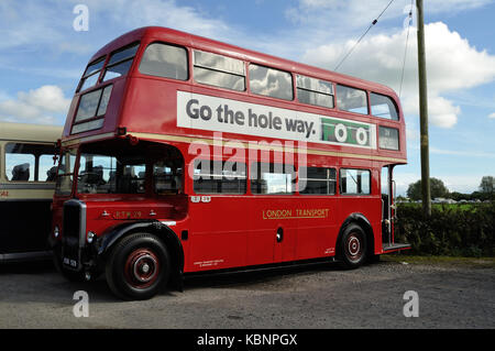 Ehemalige London Transport RTW Leyland Titan PD 2 KGK 529 ist im Westen von England Transport Sammlung Tag der Offenen Tür am 6/10/13 gesehen. Stockfoto