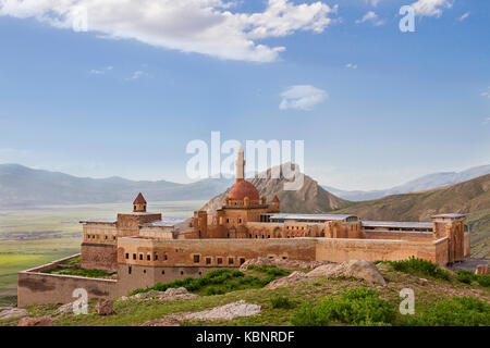 Blick über die ishak Pasha Palace in Dogubeyazit, Türkei. Stockfoto