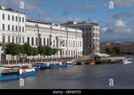 Die Fabergé Museum und Fontanka, Sankt Petersburg, Russland. Stockfoto