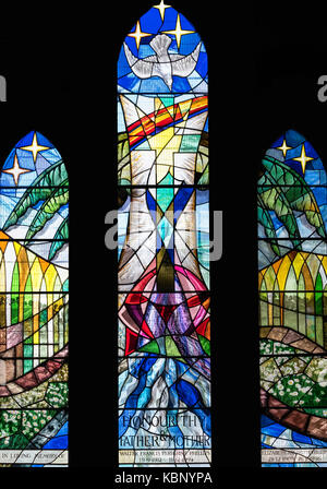 Eine Vision von "Eintrag in den Himmel", Kirche St. David, Penllergaer, Wales, Vereinigtes Königreich Stockfoto