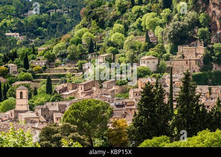 Dorf Cotignac Provence Verte Provence/Alpes Cote D'Azur, Var Frankreich (83), Stockfoto