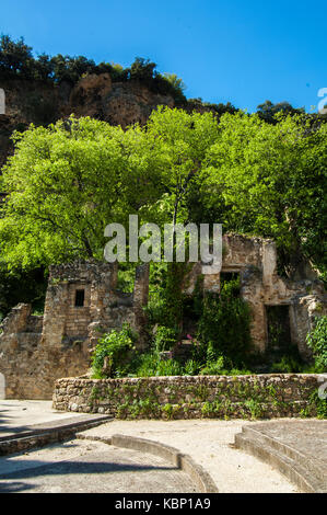 Théâtre de Verdure Dorf Cotignac Provence Verte Provence/Alpes Cote D'Azur, Var Frankreich (83), Stockfoto