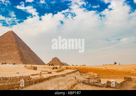 Die antike Pyramide in Kairo, Ägypten Stockfoto