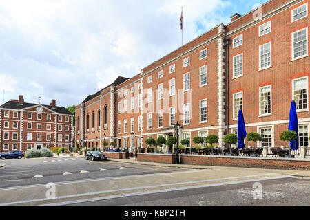 Inneren Tempel Bibliothek und der Ehrenwerten Gesellschaft der inneren Tempel Londoner Bezirks, Außen, inneren Tempel, Tempel, City of London, England Stockfoto