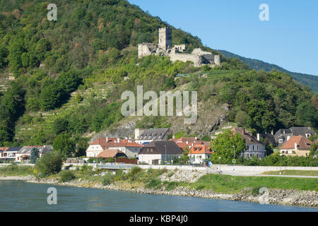 Österreich, Wachau, Spitz- und Hinterhaus Ruinen Stockfoto