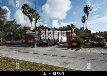 Checkers Fast Food in Fruitland Park, Florida, USA Stockfoto