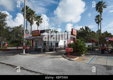 Checkers Fast Food in Fruitland Park, Florida, USA Stockfoto