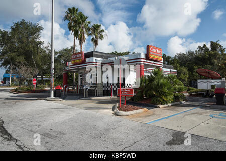 Checkers Fast Food in Fruitland Park, Florida, USA Stockfoto