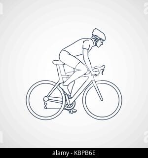 Radrennen Vektor icon Abbildung Stock Vektor