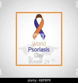 Den Welt-psoriasis-Tag Vektor icon Abbildung Stock Vektor