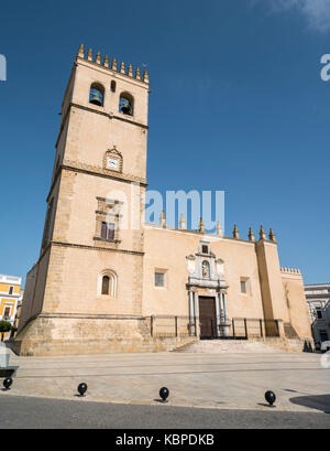 Catedral de San Juan Bautista. Badajoz, Ciudad. Der Extremadura. España Stockfoto