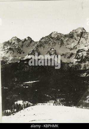 Die Standpunkt Kreuzberg, Panorama Croda di Campo biz Rotwand. (2 Teilbild zu WK ALB 03685 a) (BildID) 15416689 Stockfoto