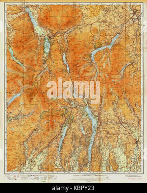 Ordnance Survey ein Zoll Touristische Karte der Lake District 1925 veröffentlicht. Stockfoto