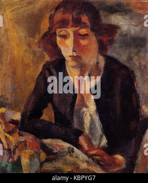 Jules Pascin Portrait von Hermine David Stockfoto