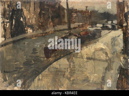 George Hendrik Breitner De Prinsengracht bij de Lauriergracht Stockfoto