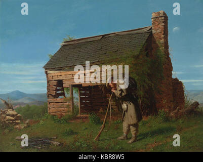 *The Lost Cause*, ein Gemälde von Henry Mosler, das zur Johnson Collection gehört. Diese Arbeit beschäftigt sich wahrscheinlich mit Themen, die mit der Zeit nach dem Bürgerkrieg in Amerika zusammenhängen. Stockfoto