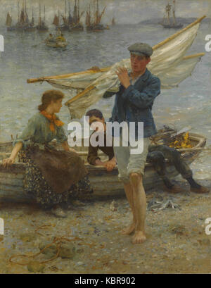 Henry Scott Tuke Return vom Fischfang (1907) Stockfoto