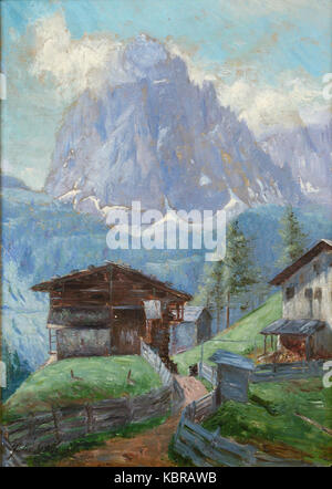 Auf der Alm Desgoffe Jules ca.35 X 24 cm Stockfoto