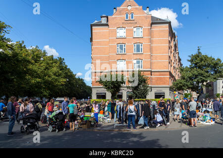 Flohmarkt in Kopenhagen Stockfoto