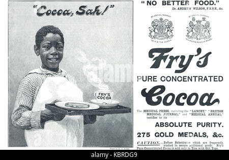 Fry's konzentriert Kakao Advert, 1899 Stockfoto