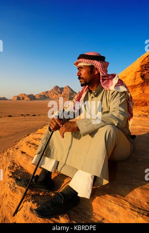 Beduinen im Wadi Rum, Jordanien Stockfoto