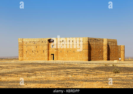 Umayyaden-Wüstenburg, Qasr Al-Kharanah, Jordanien Stockfoto