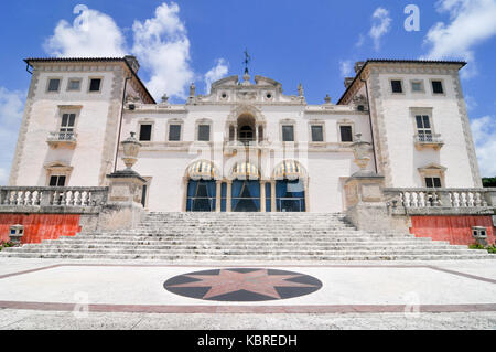 Villa Vizcaya Museum und Gärten brickell Miami abgeschlossen ca. 1923 Stockfoto