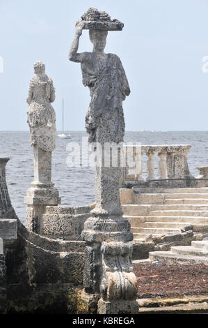 Villa Vizcaya Museum und Gärten brickell Miami abgeschlossen ca. 1923 Stockfoto