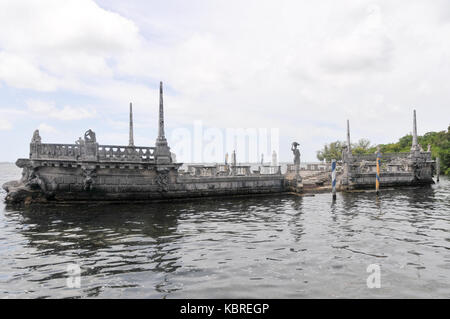 Villa Vizcaya Museum und Gärten brickell Miami abgeschlossen ca. 1923 Stockfoto