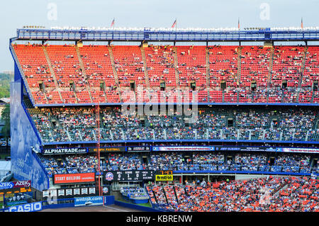 Flushing, New York - 25. Juni 2008: mets Major league baseball spiel im Shea Stadium. Stockfoto