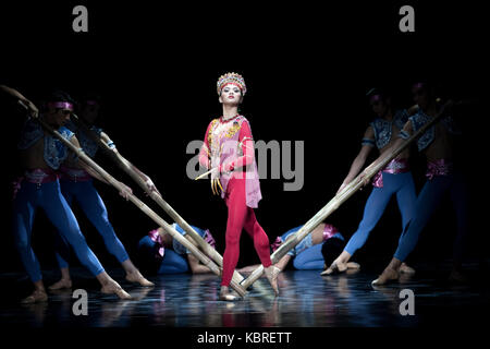 Die Leistung der Tanzgruppe der Philippinen Manila 'Ballett' Stockfoto