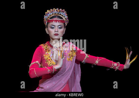 Die Leistung der Tanzgruppe der Philippinen Manila 'Ballett' Stockfoto